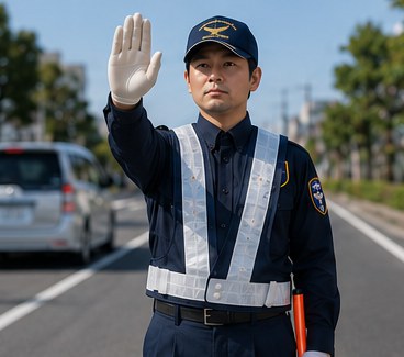 雑踏警備の様子